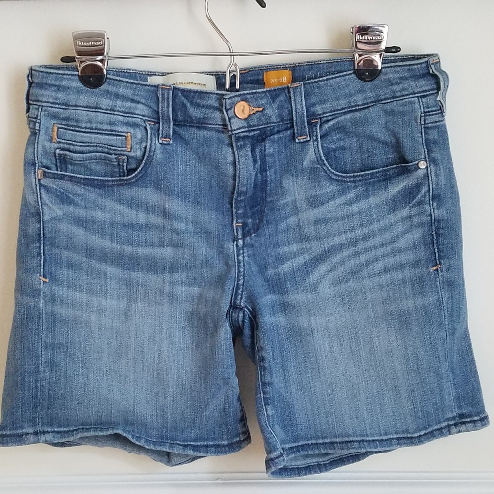 Anthropologie Pilcro and the Letterpress Distressed Jean Shorts